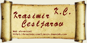 Krasimir Češljarov vizit kartica